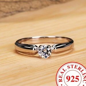 Stamped 925 sterling silver paved ring